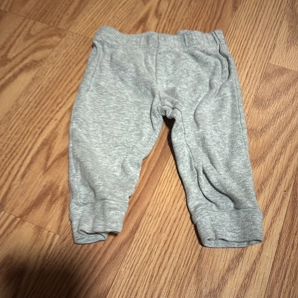 Set of 3 baby pants- jeans and gray and blue sweatpants. Cute! 3-6 months